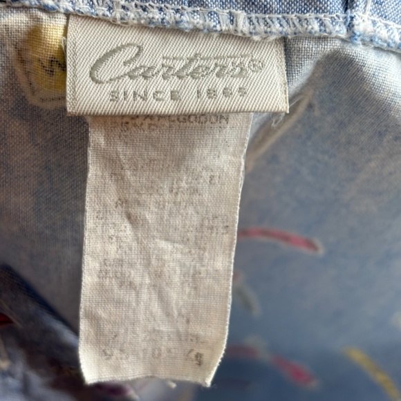 Vintage 90s Rare Carters Overalls Baby Girls 12M Artist Romper Paint Crayons - Picture 7 of 11